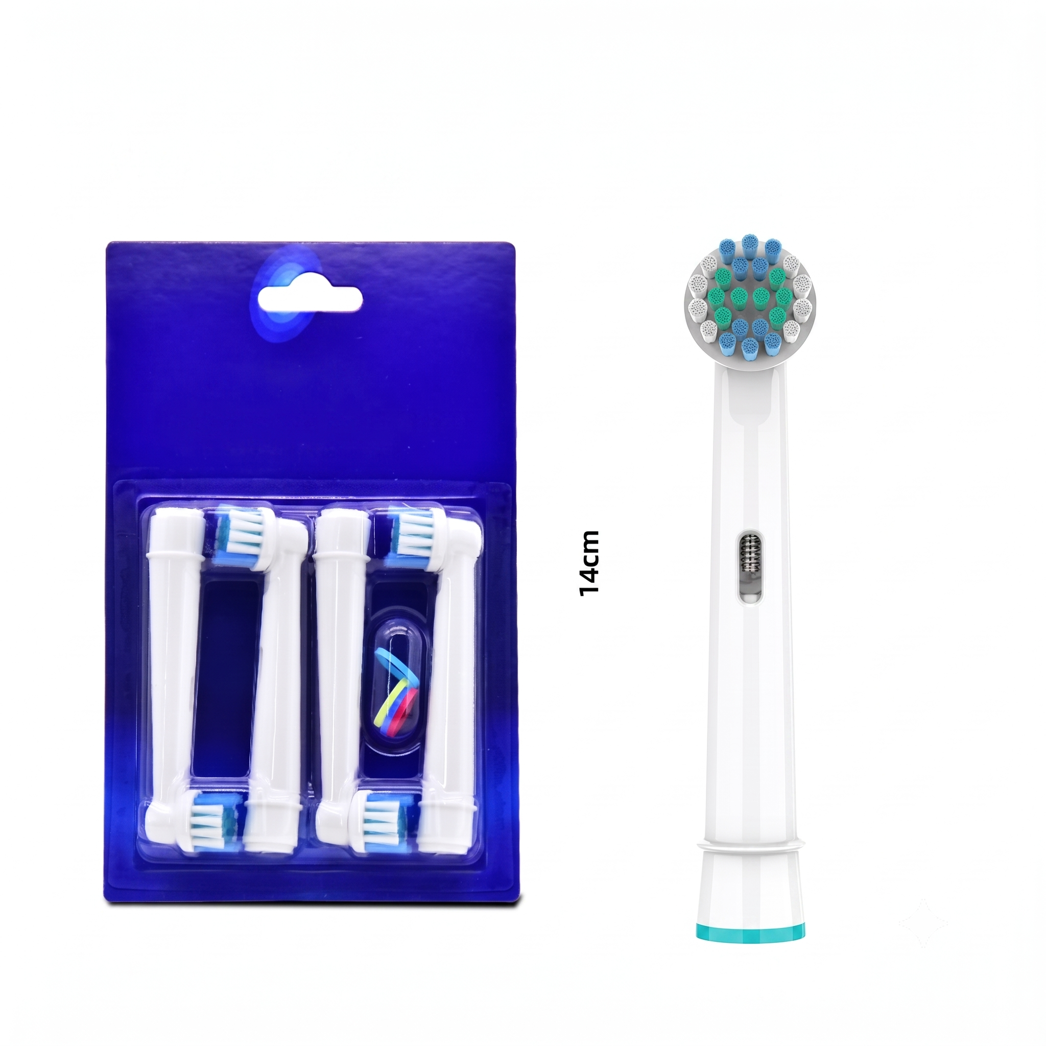 Soft Bristle Electric Toothbrush Replacement Heads, Compatible with Oral-B