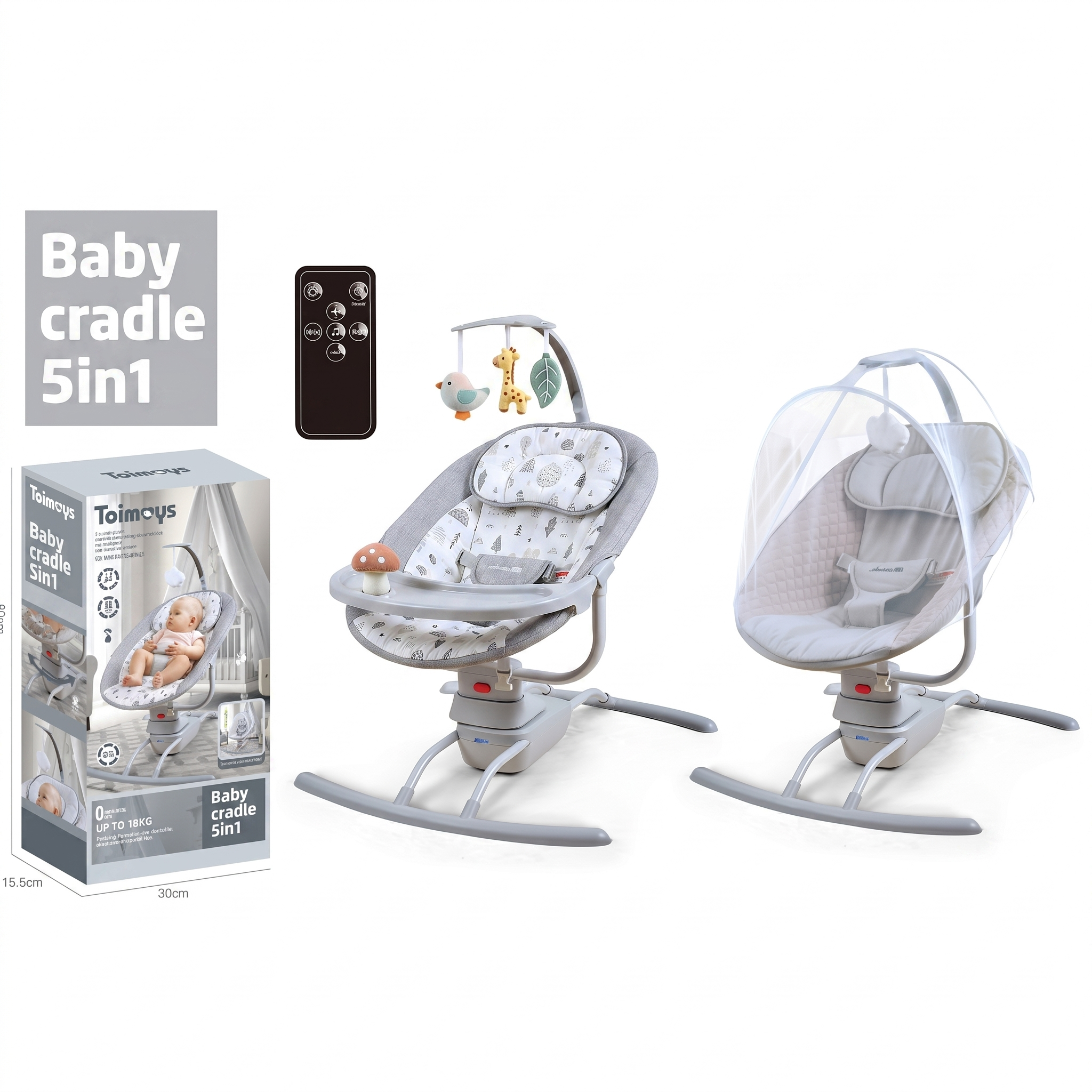 Balancelle automatique pour bébé - Fauteuil à bascule électrique portable