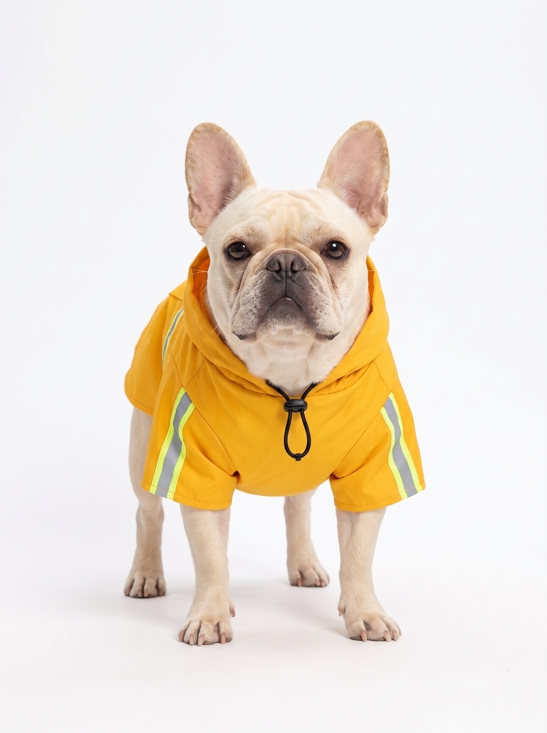 Reflective Waterproof Dog Raincoat with Hood & Leash Hole