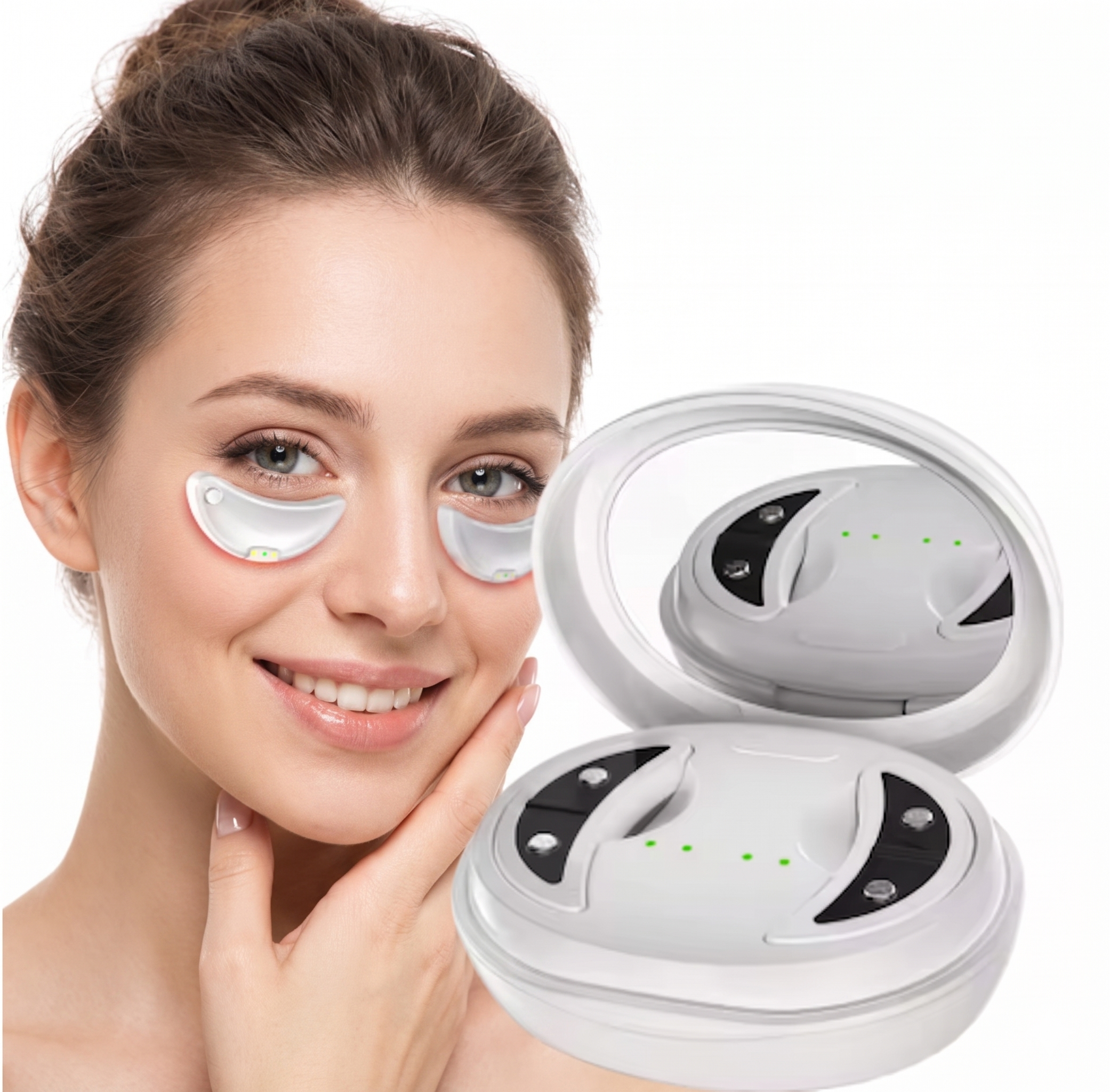 Roodlichttherapie 2-in-1 gezichts- en oogmassageapparaat - Microstroomapparaat