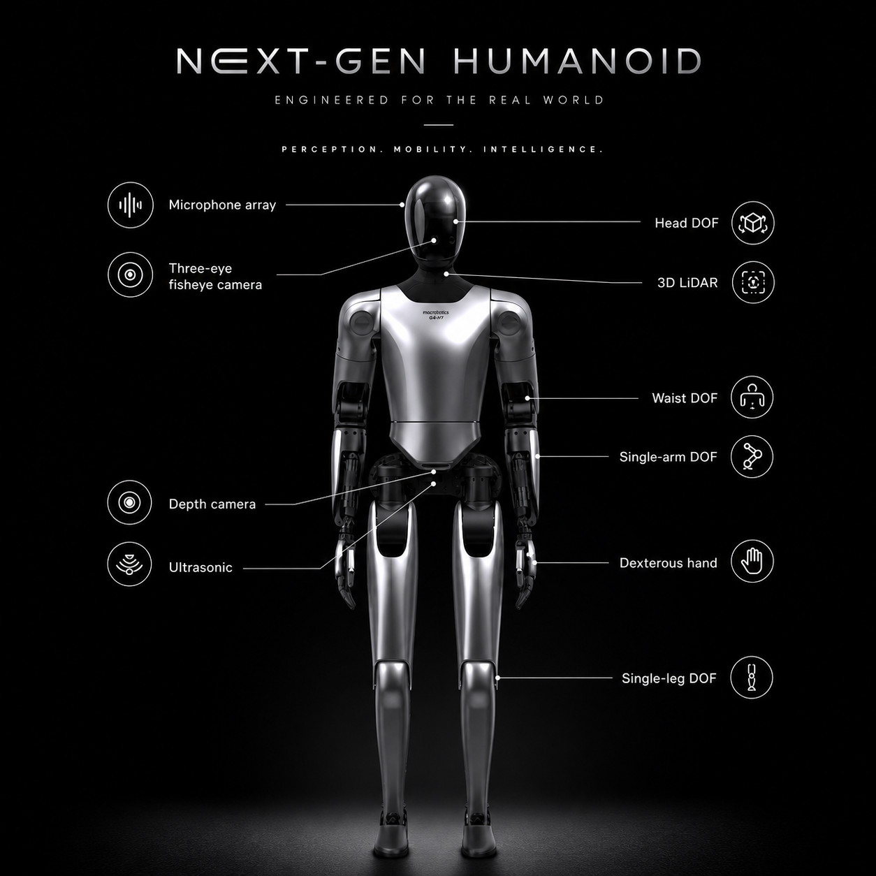 AI Humanoid Robot Tiangong Walker Base #41200001