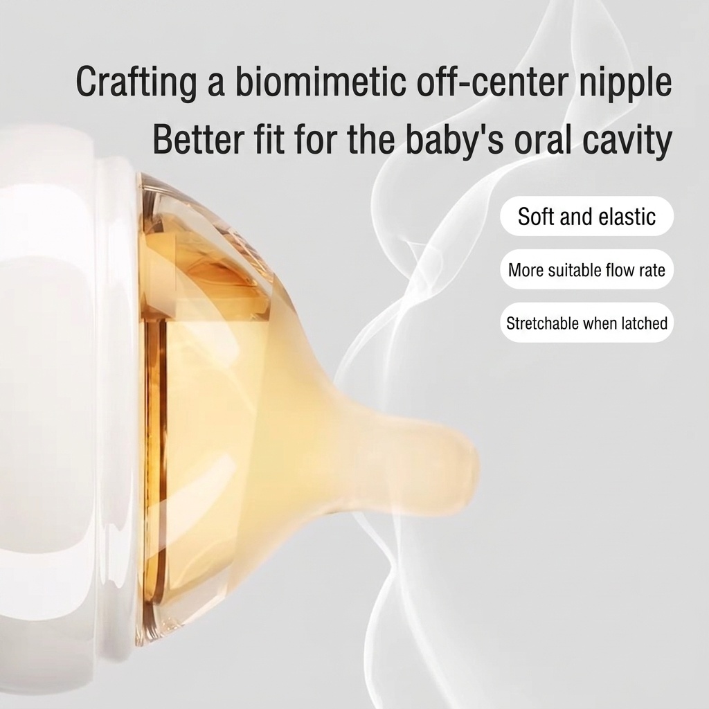 Anti-Colic Glass Baby Bottle - Newborn Feeding Essentials