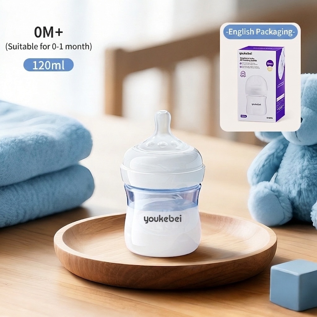 Youkebei Anti-Colic Baby Feeding Bottle - BPA Free