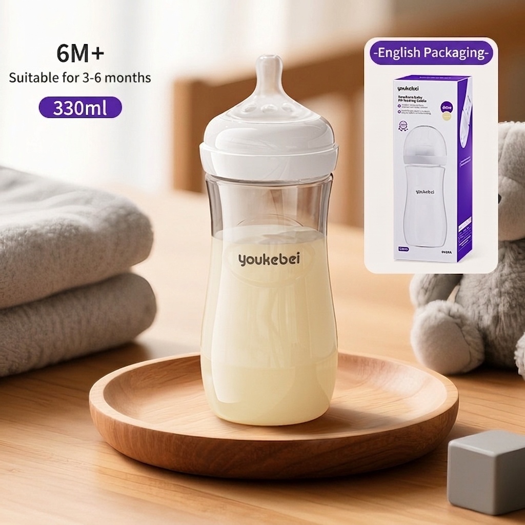 Youkebei Anti-Colic Baby Feeding Bottle - BPA Free
