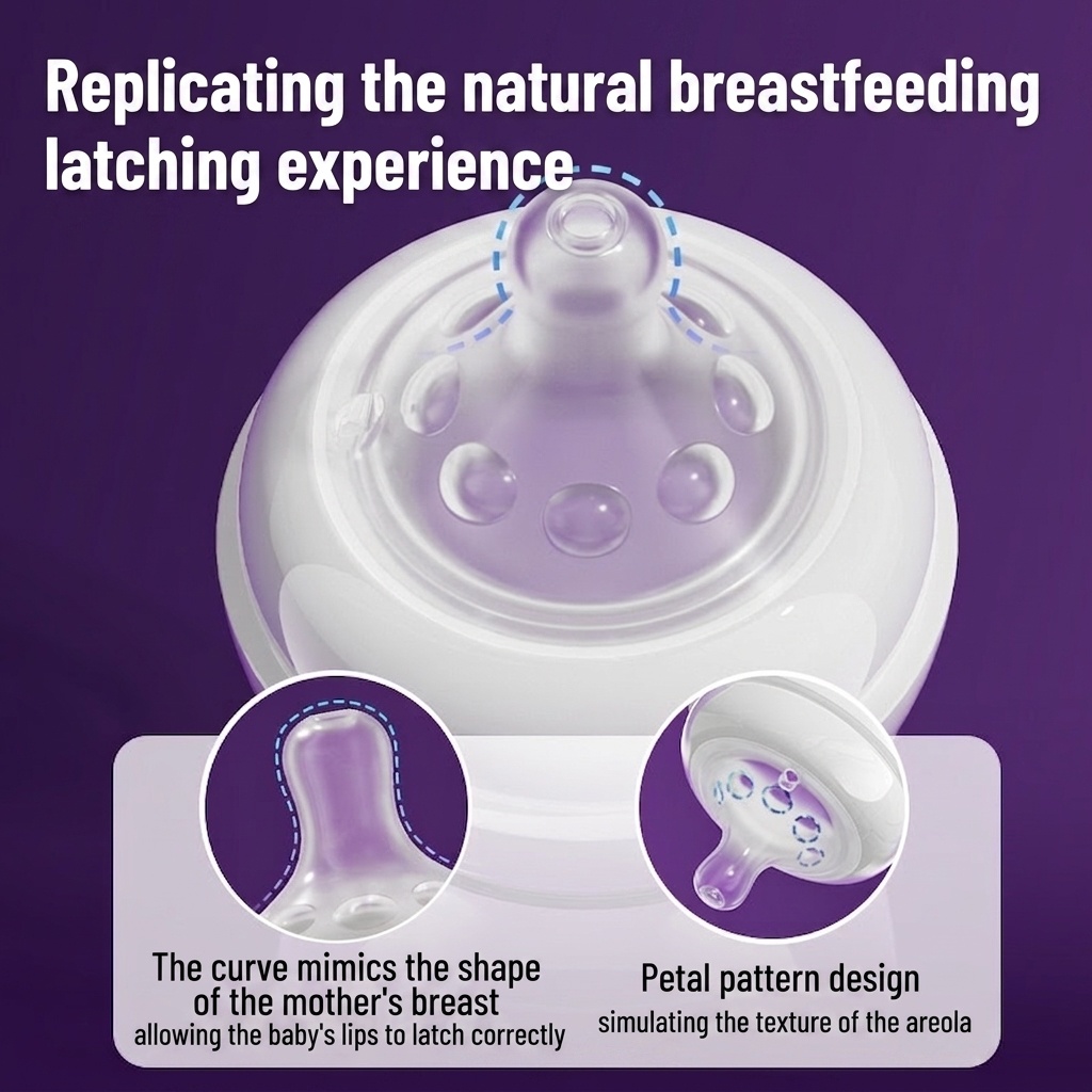 Youkebei Anti-Colic Baby Feeding Bottle - BPA Free