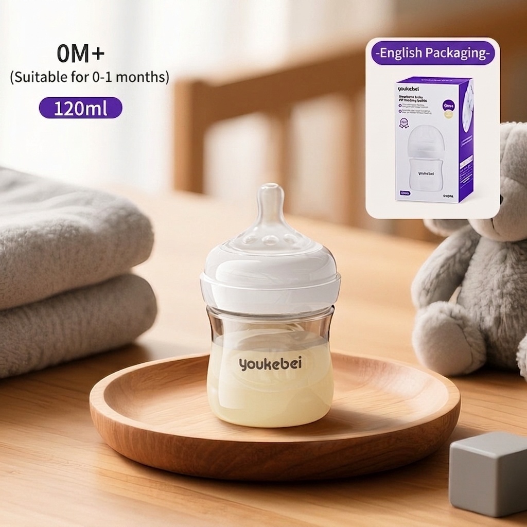 Youkebei Anti-Colic Baby Feeding Bottle - BPA Free
