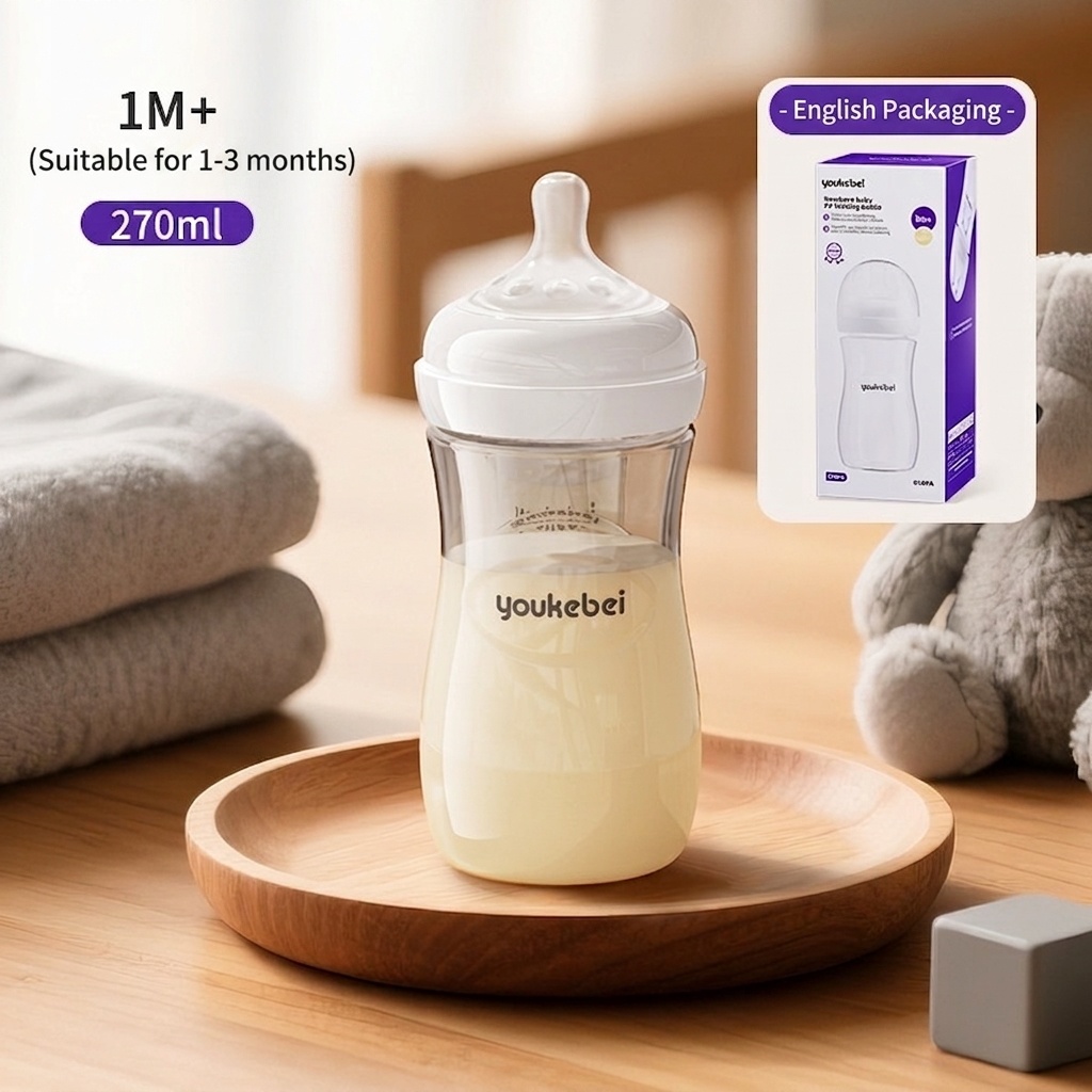 Youkebei Anti-Colic Baby Feeding Bottle - BPA Free