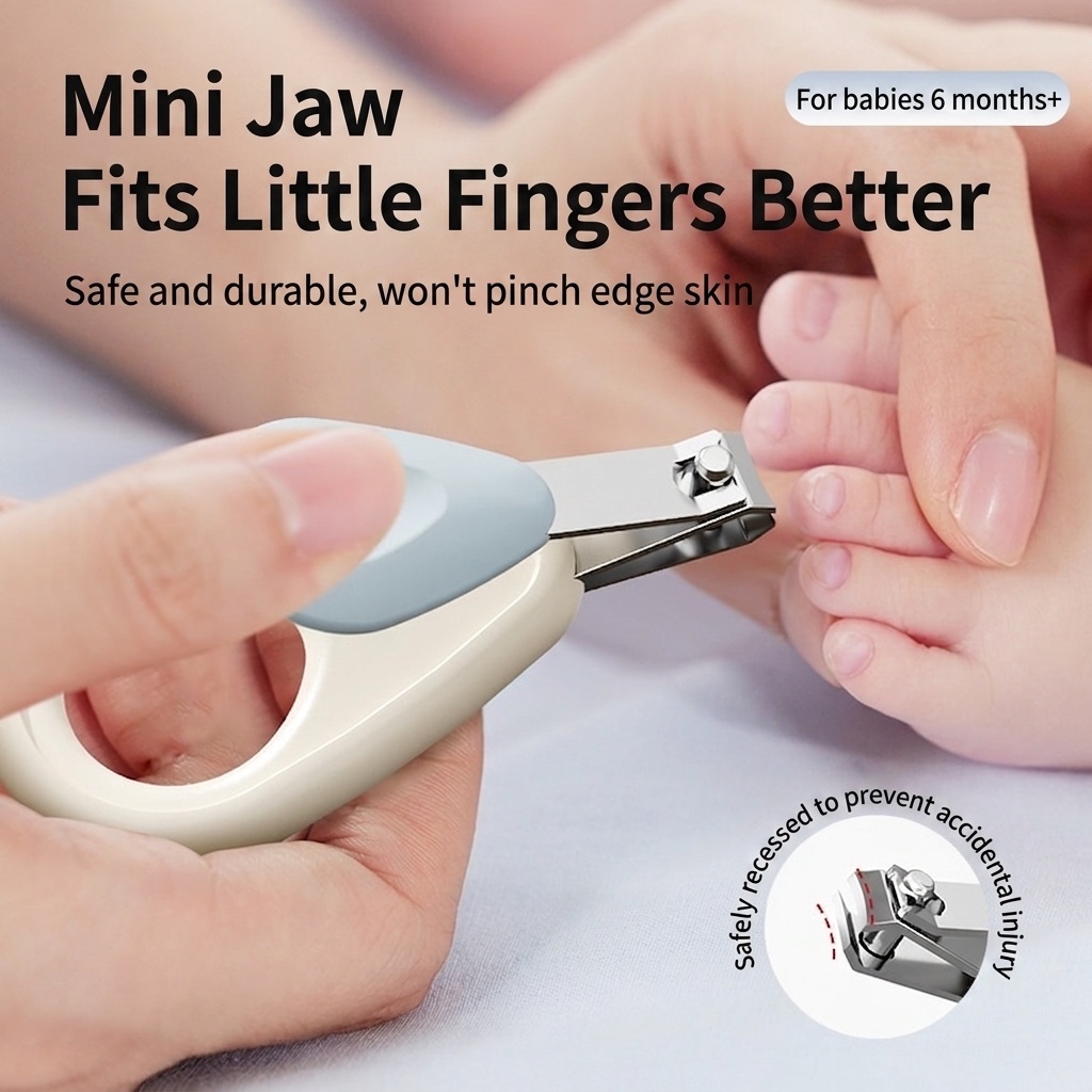 Baby Nail Care Grooming Kit - Safe & Portable Manicure Set
