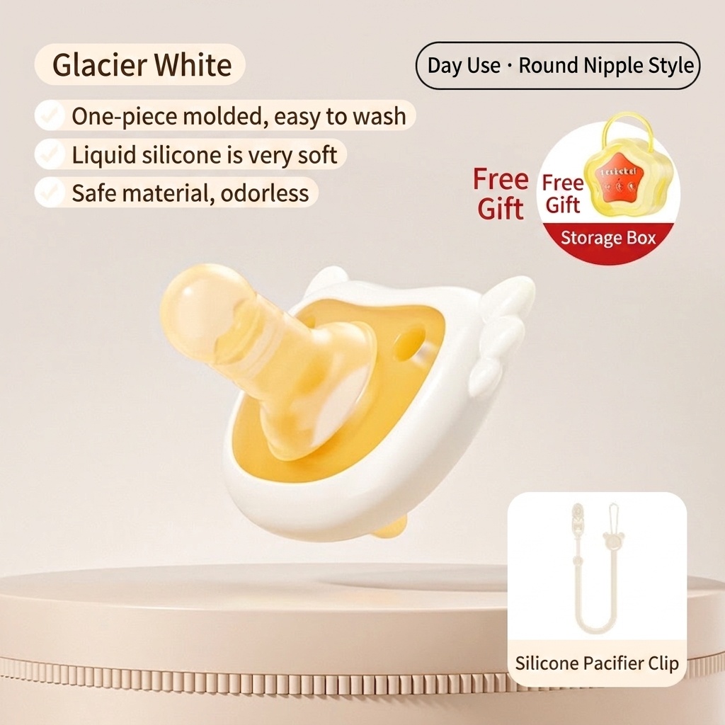 Love Nine Liquid Silicone Baby Soothing Pacifier Set