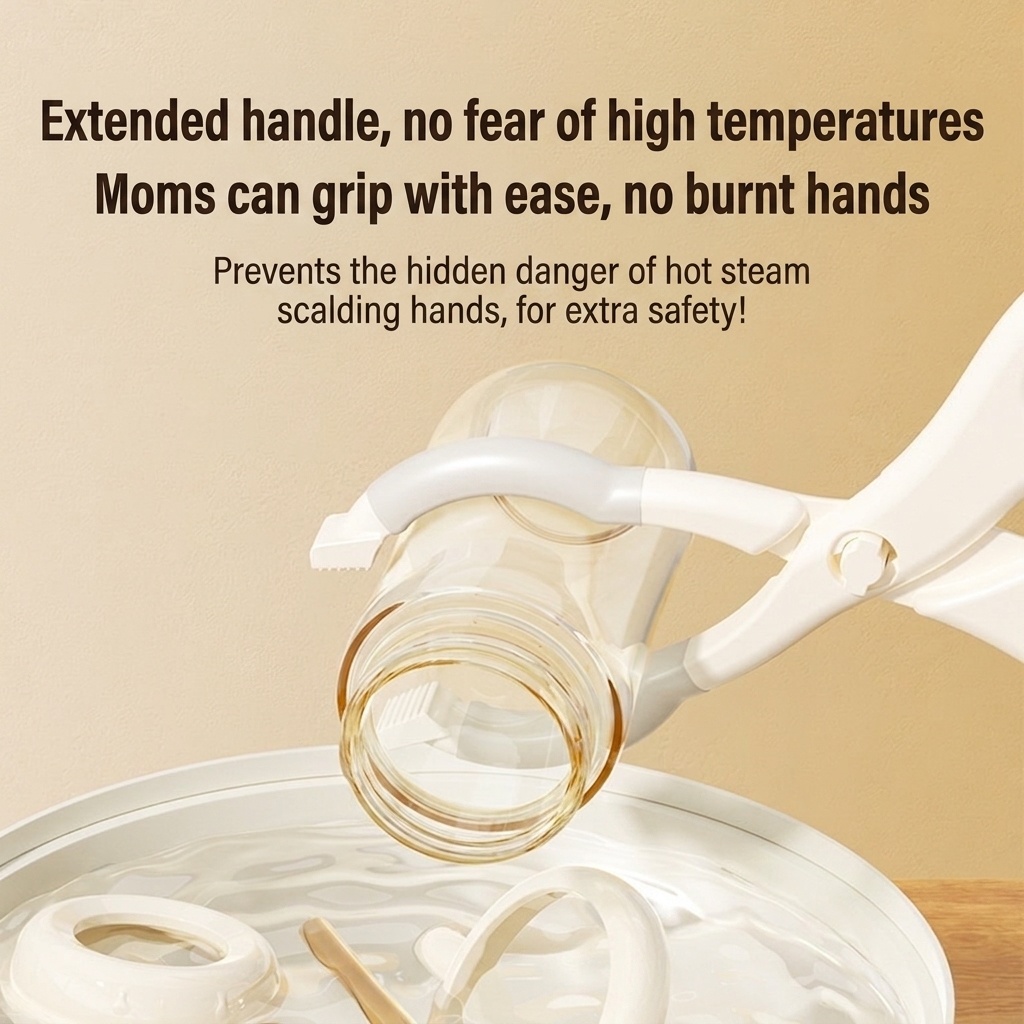 Multifunctional Anti-Scald Baby Bottle Tongs - Heat Resistant