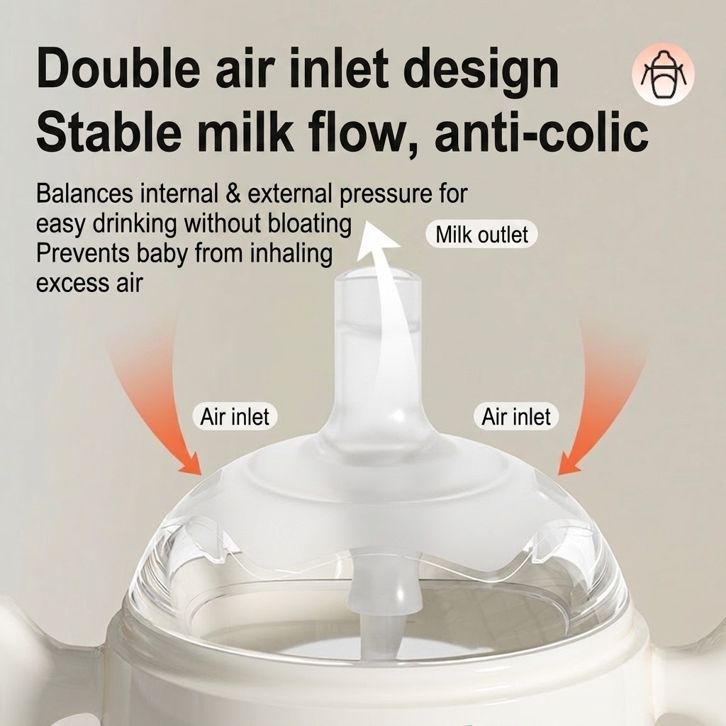 Youkebei Baby Silicone Training Sippy Cup 240ml