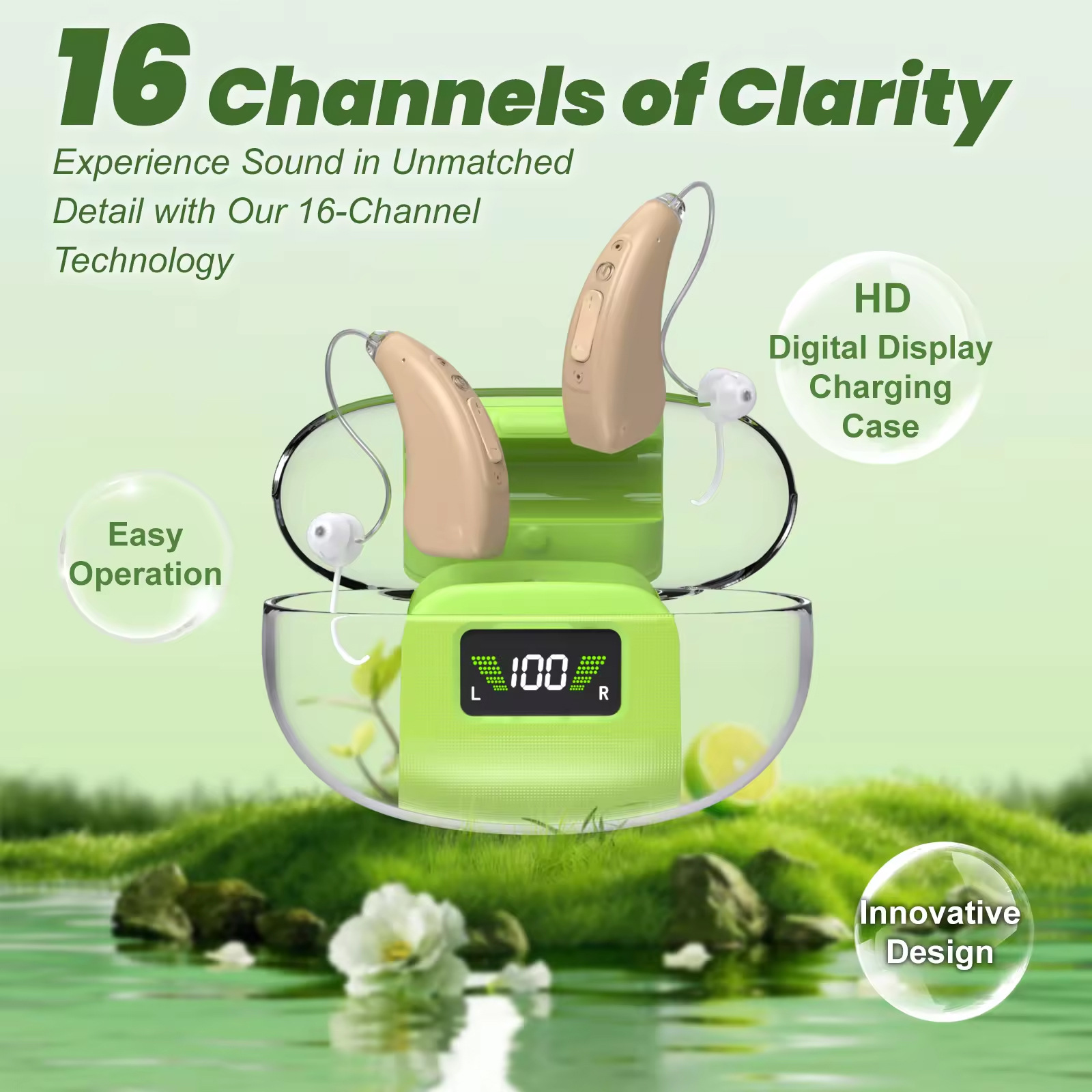 GM-303(U3) APP Controlled BTE Hearing Aid 16-Channel with Magnetic Charging #26240026