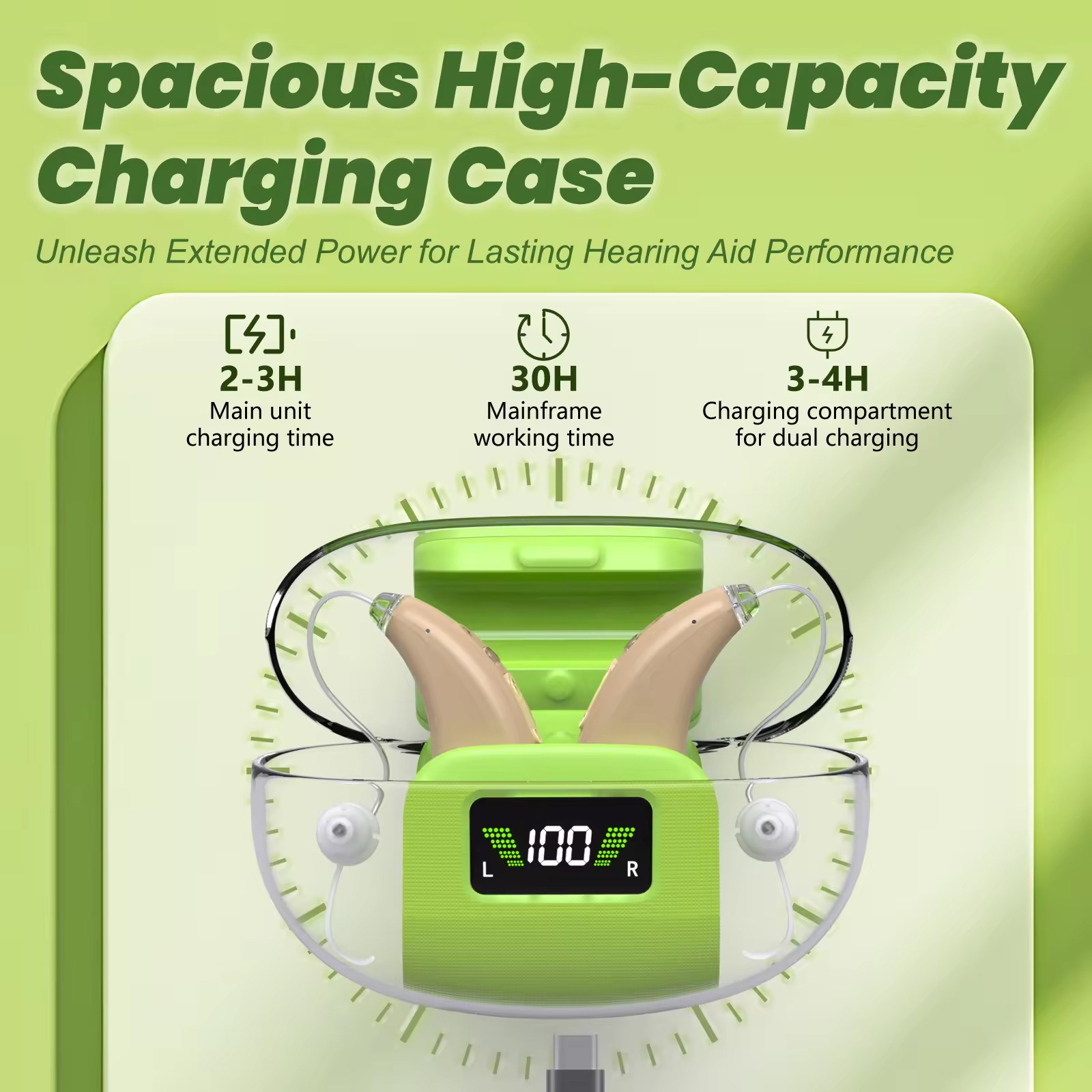 GM-303(U3) APP Controlled BTE Hearing Aid 16-Channel with Magnetic Charging #26240026