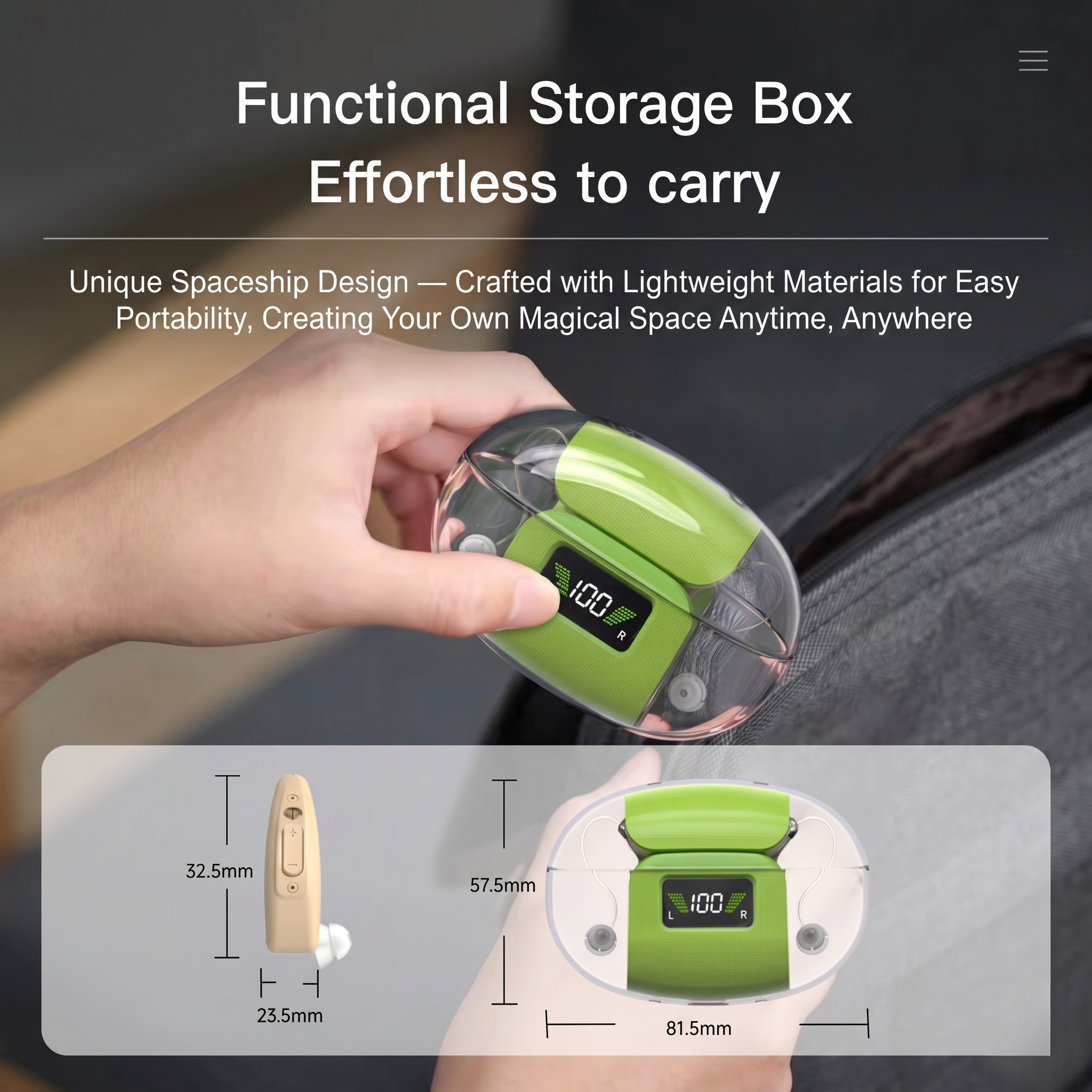 GM-303(U3) APP Controlled BTE Hearing Aid 16-Channel with Magnetic Charging #26240026