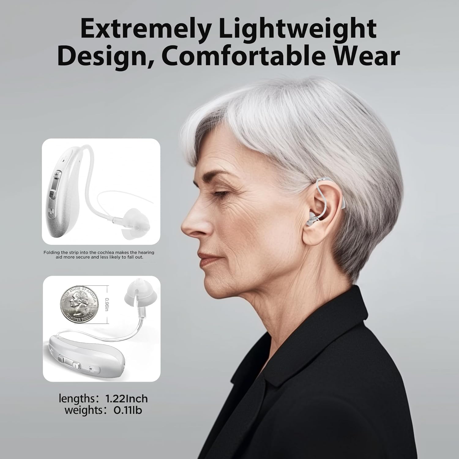 GM-321T (3P3-2) UV Sterilizing BTE Hearing Aid 32-Channel with Charging Case #26240025