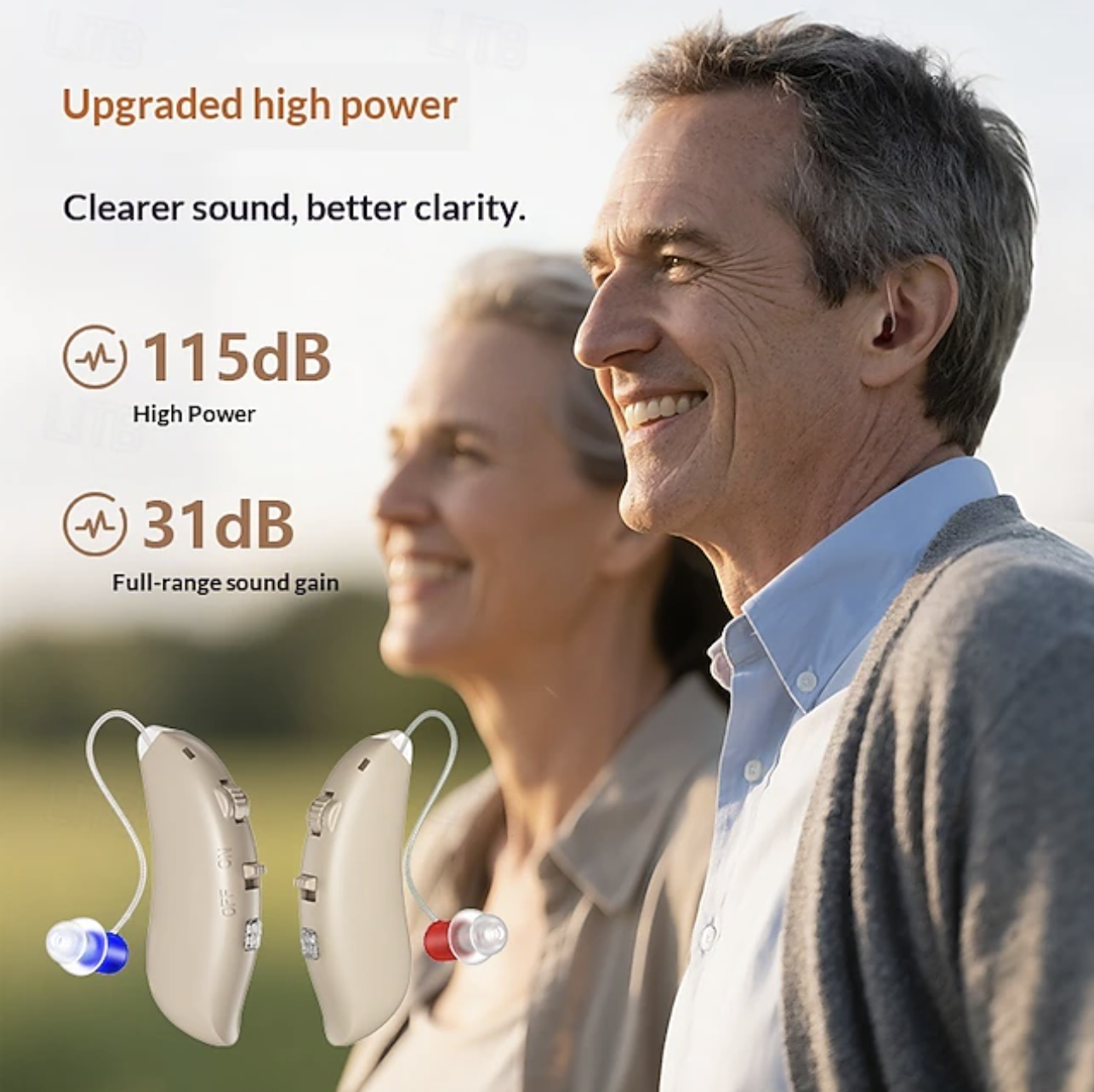 GM-360S Rechargeable BTE Hearing Aid 8-Channel Digital Noise Reduction #26240022