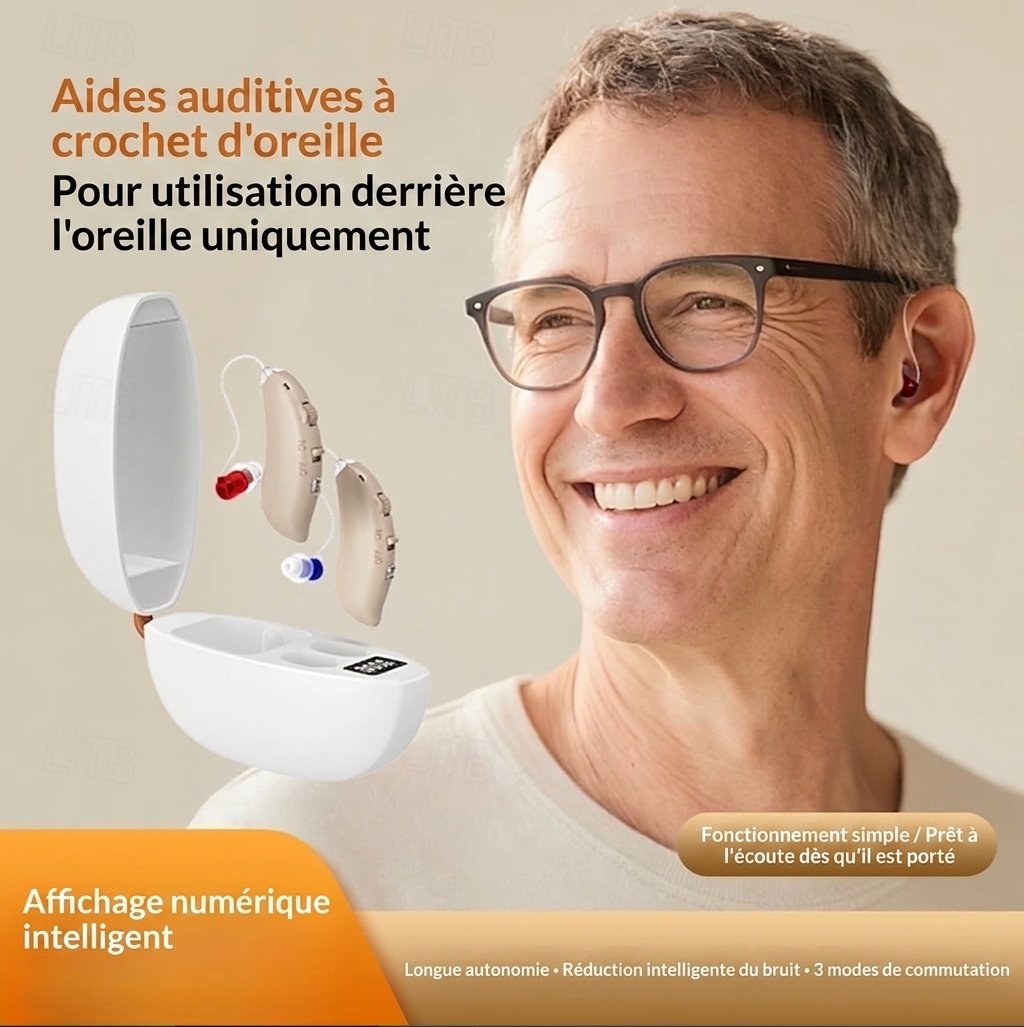 GM-360S Rechargeable BTE Hearing Aid 8-Channel Digital Noise Reduction #26240022