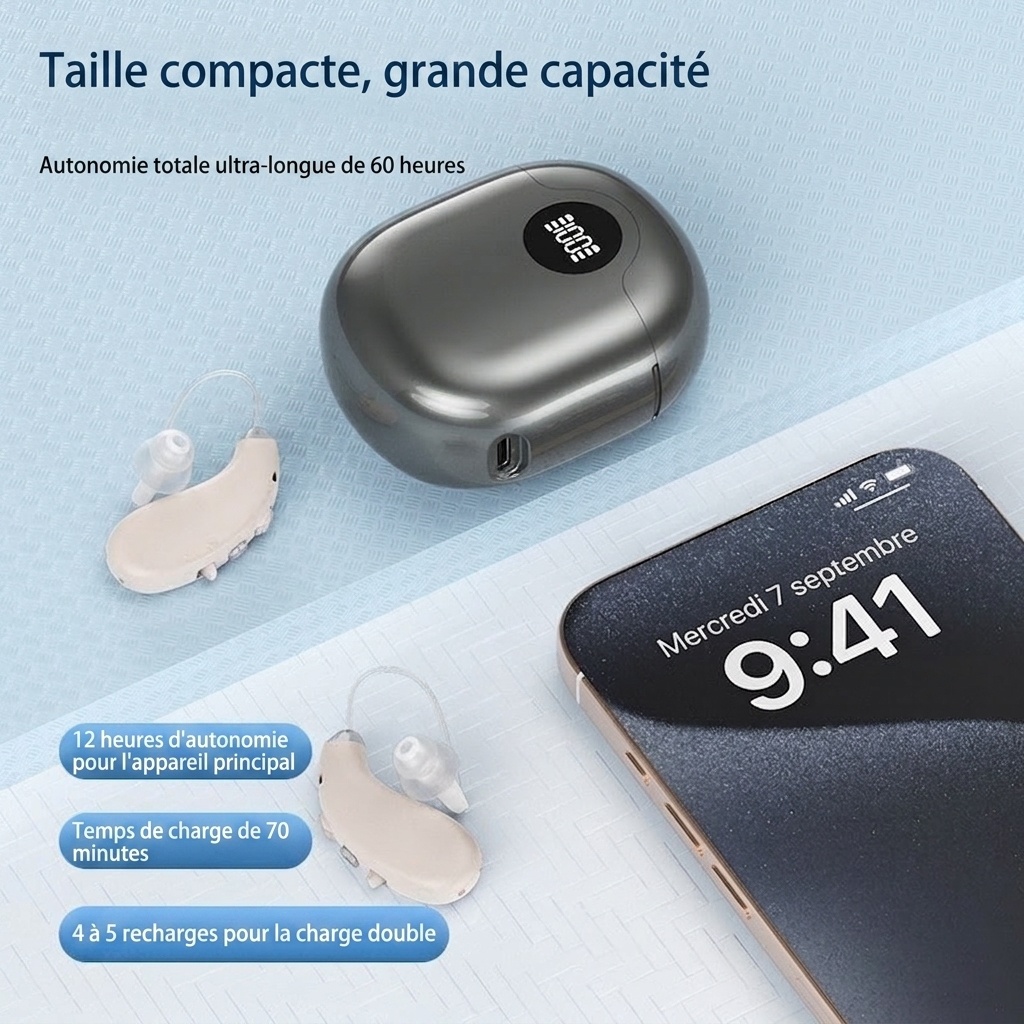 GM-363(P2) Digital BTE Hearing Aid 16-Channel with Magnetic Charging #26240023