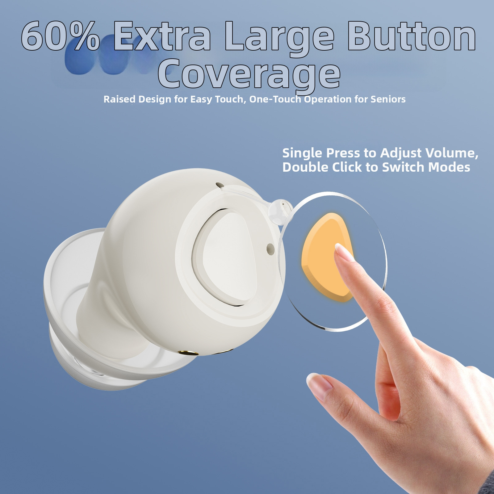 GM-955(S) Rechargeable In-Ear Hearing Aid 12-15H Battery 5 Volume Levels #26240020