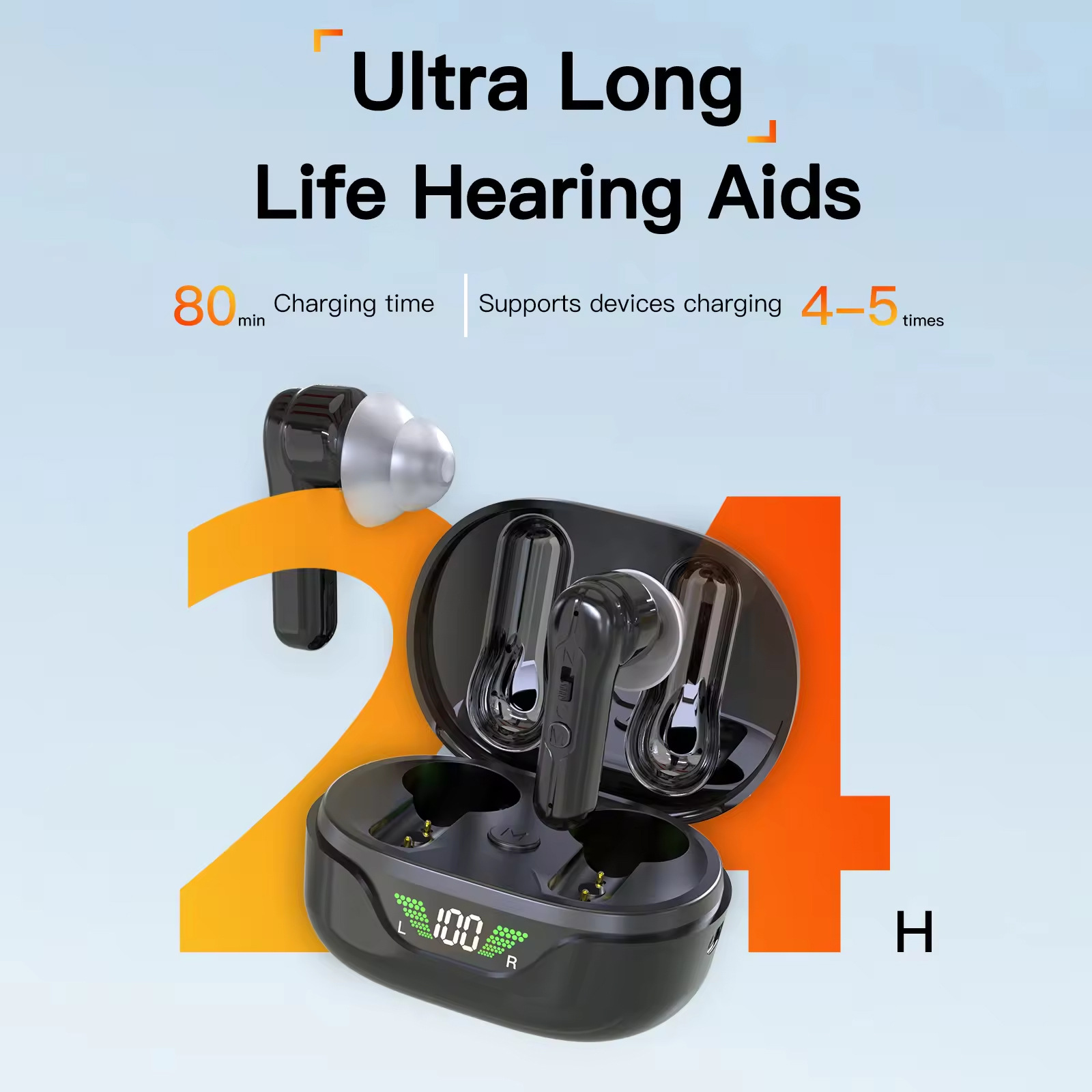 GM-970T APP Smart Digital Hearing Aid with APP Control 4-Channel Noise Reduction #26240019