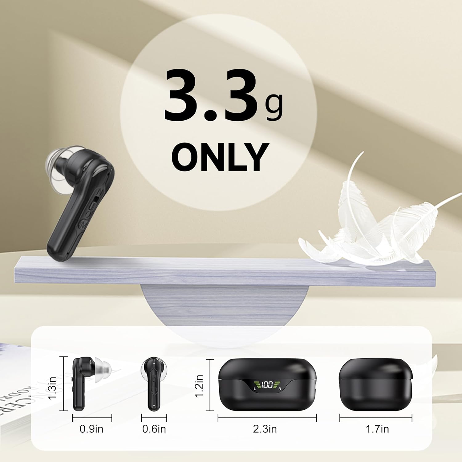 GM-970T APP Smart Digital Hearing Aid with APP Control 4-Channel Noise Reduction #26240019