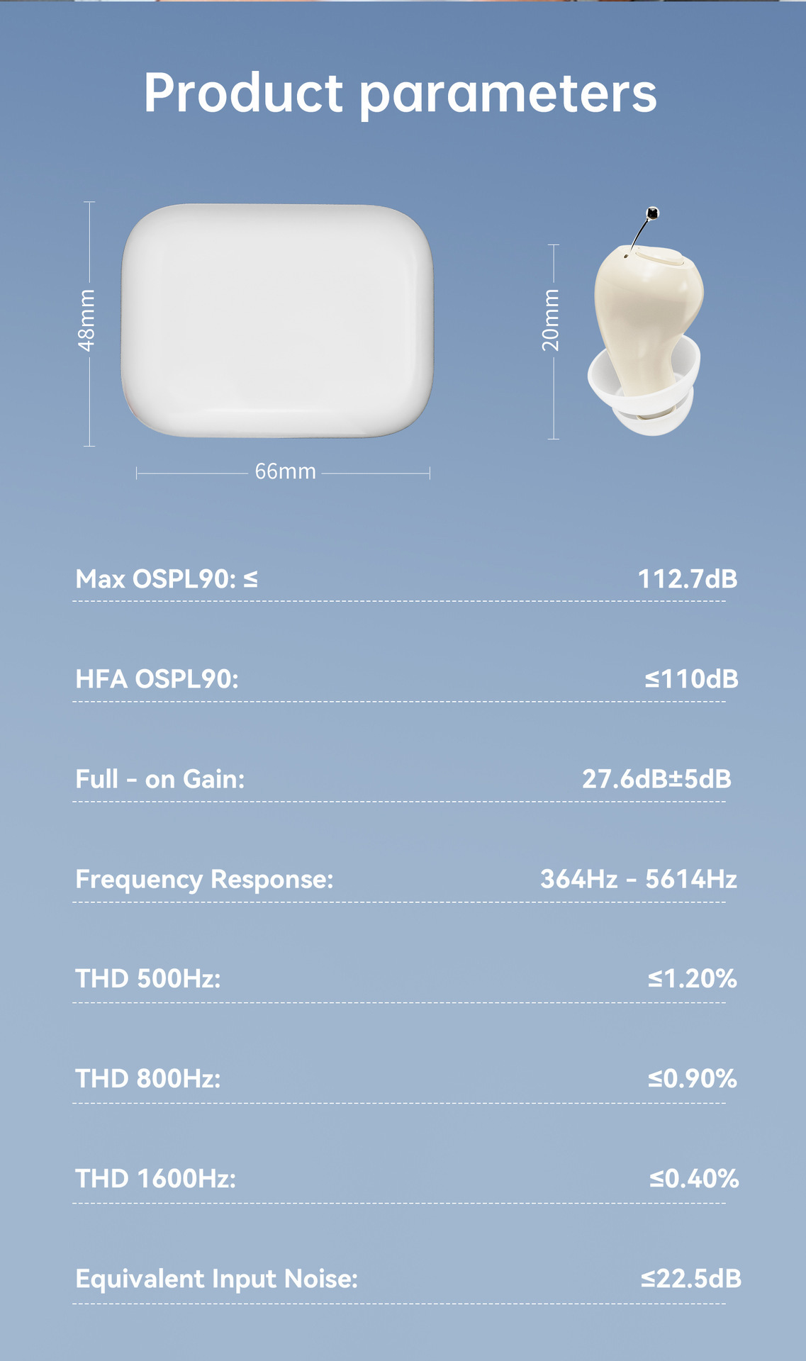 GM-970T APP Smart Digital Hearing Aid with APP Control 4-Channel Noise Reduction #26240019