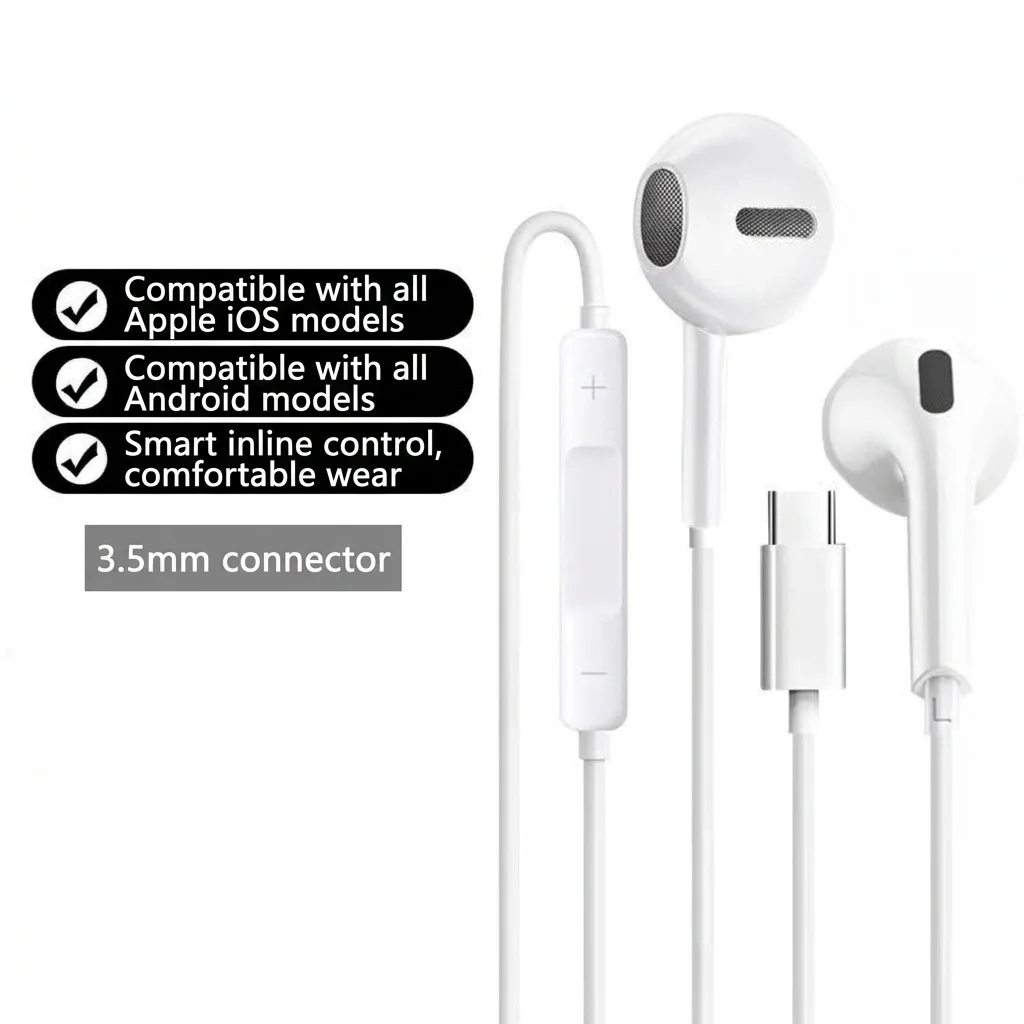 Wired In-Ear Earphones with Inline Mic