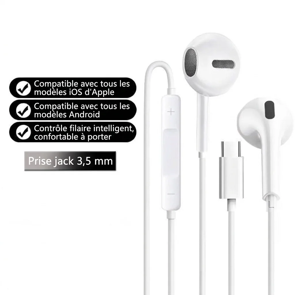 Wired In-Ear Earphones with Inline Mic