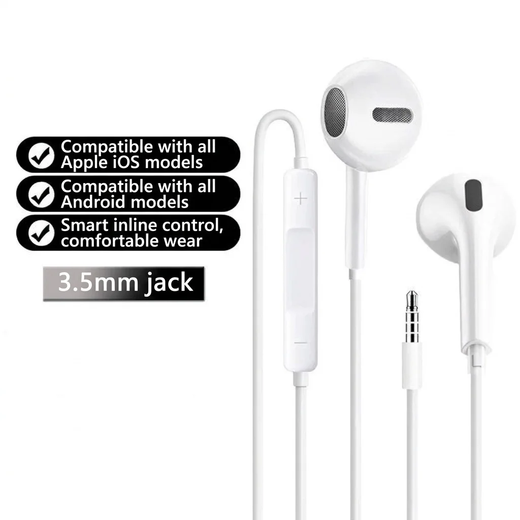Wired In-Ear Earphones with Inline Mic