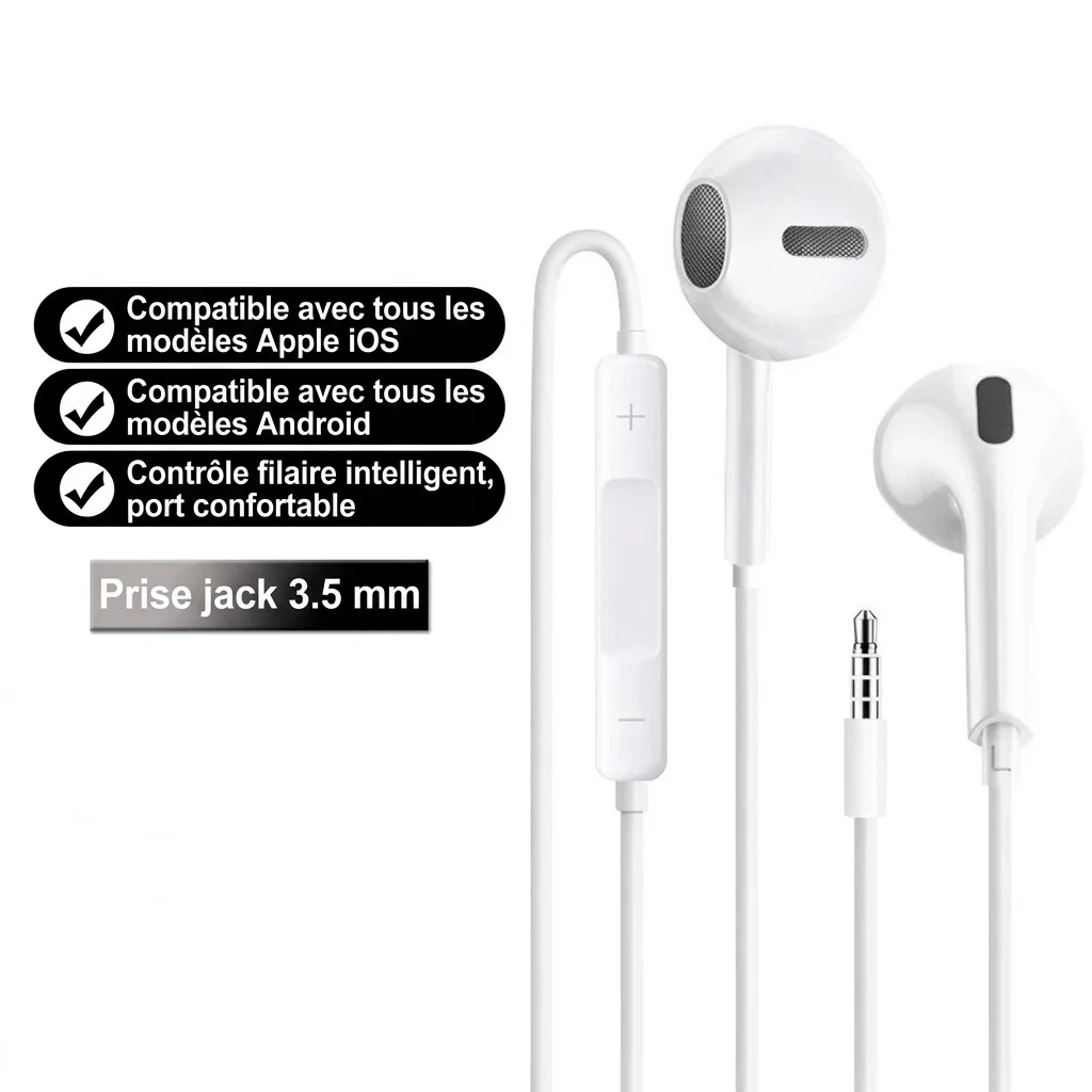Wired In-Ear Earphones with Inline Mic