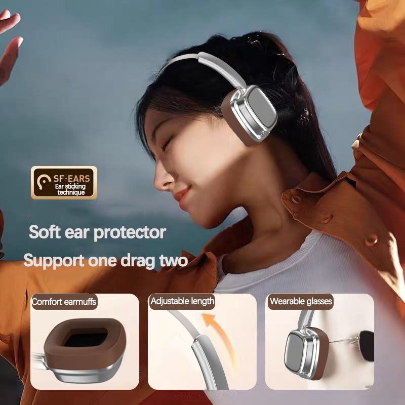 VJE11 Retro Wireless Over-Ear Headphones, Bluetooth 5.3, 40mm Drivers, 10H Playtime