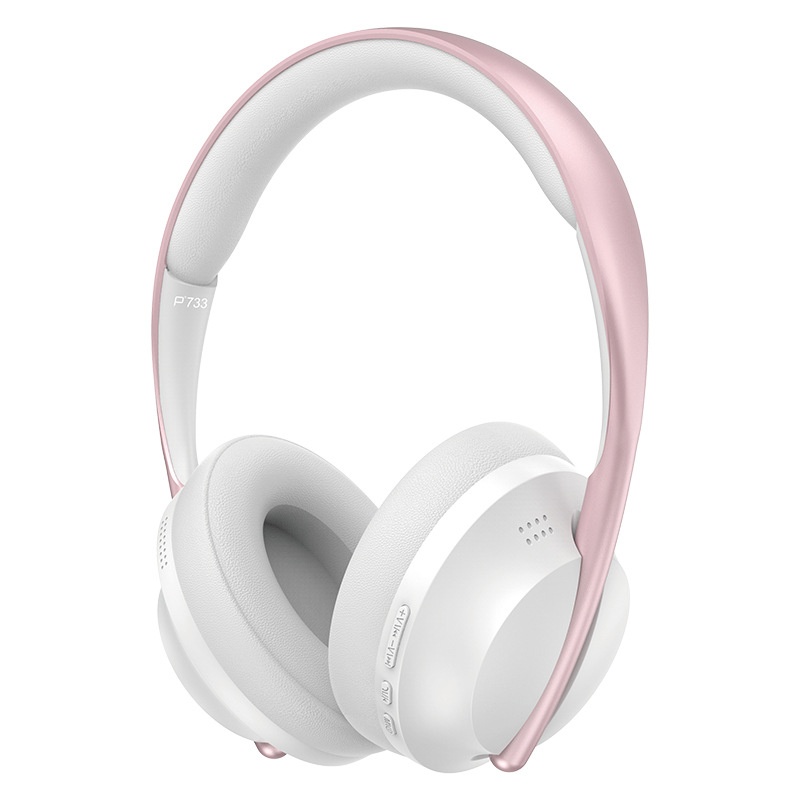 P733 Noise Cancelling Wireless Over-Ear Headphones, Bluetooth 5.3, 40mm Drivers, 10H Battery