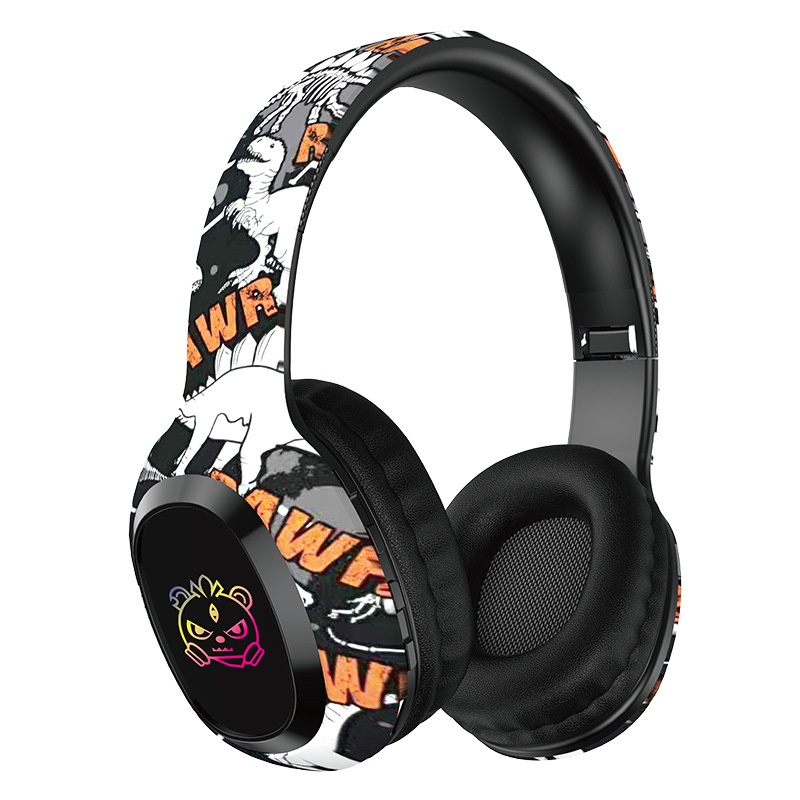 P95 RGB Graffiti Wireless Over-Ear Headphones, Bluetooth 5.3, 40mm Drivers, 8H Playtime