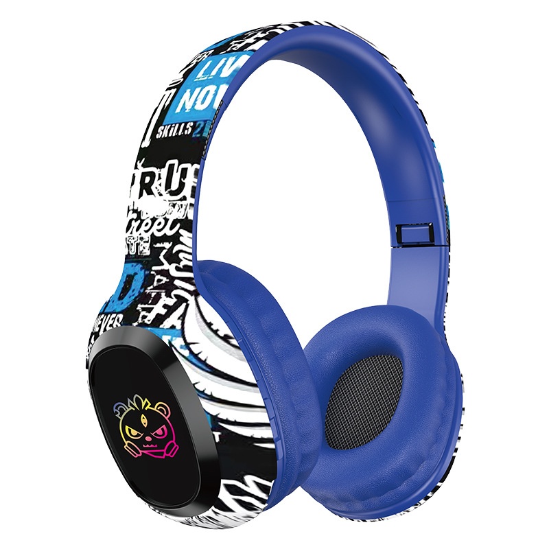P95 RGB Graffiti Wireless Over-Ear Headphones, Bluetooth 5.3, 40mm Drivers, 8H Playtime