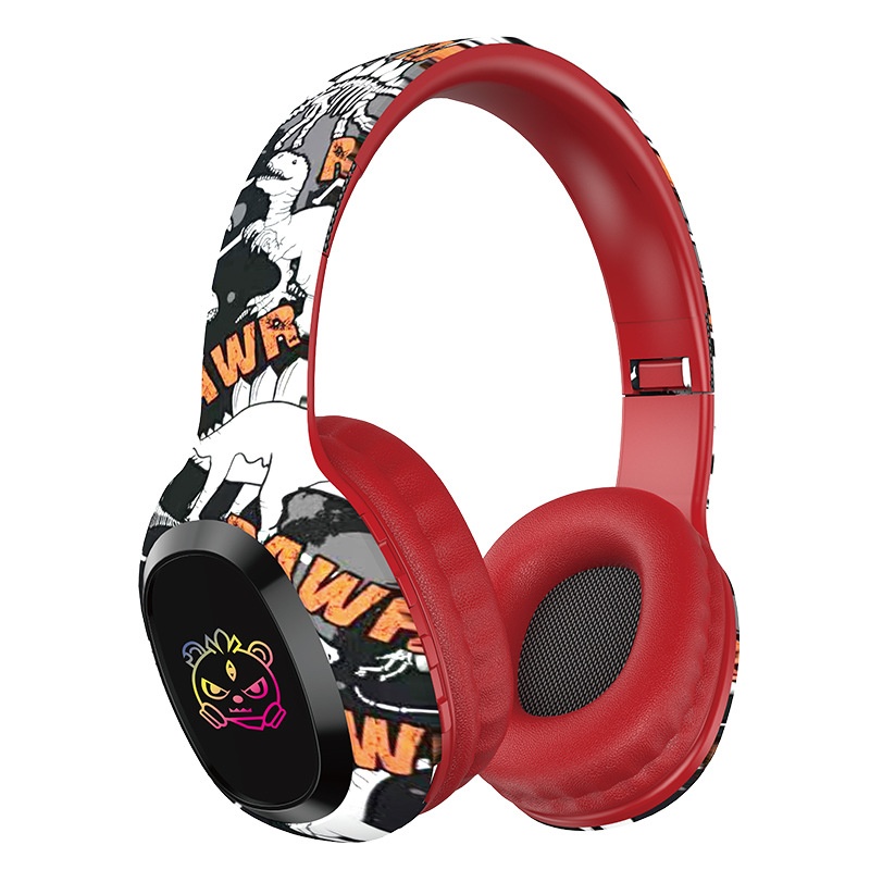 P95 RGB Graffiti Wireless Over-Ear Headphones, Bluetooth 5.3, 40mm Drivers, 8H Playtime