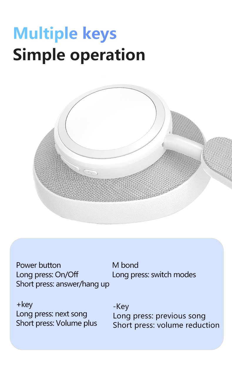 P8560 Titanium Driver Wireless Over-Ear Headphones, Bluetooth 5.3, 12H Playtime, Memory Foam