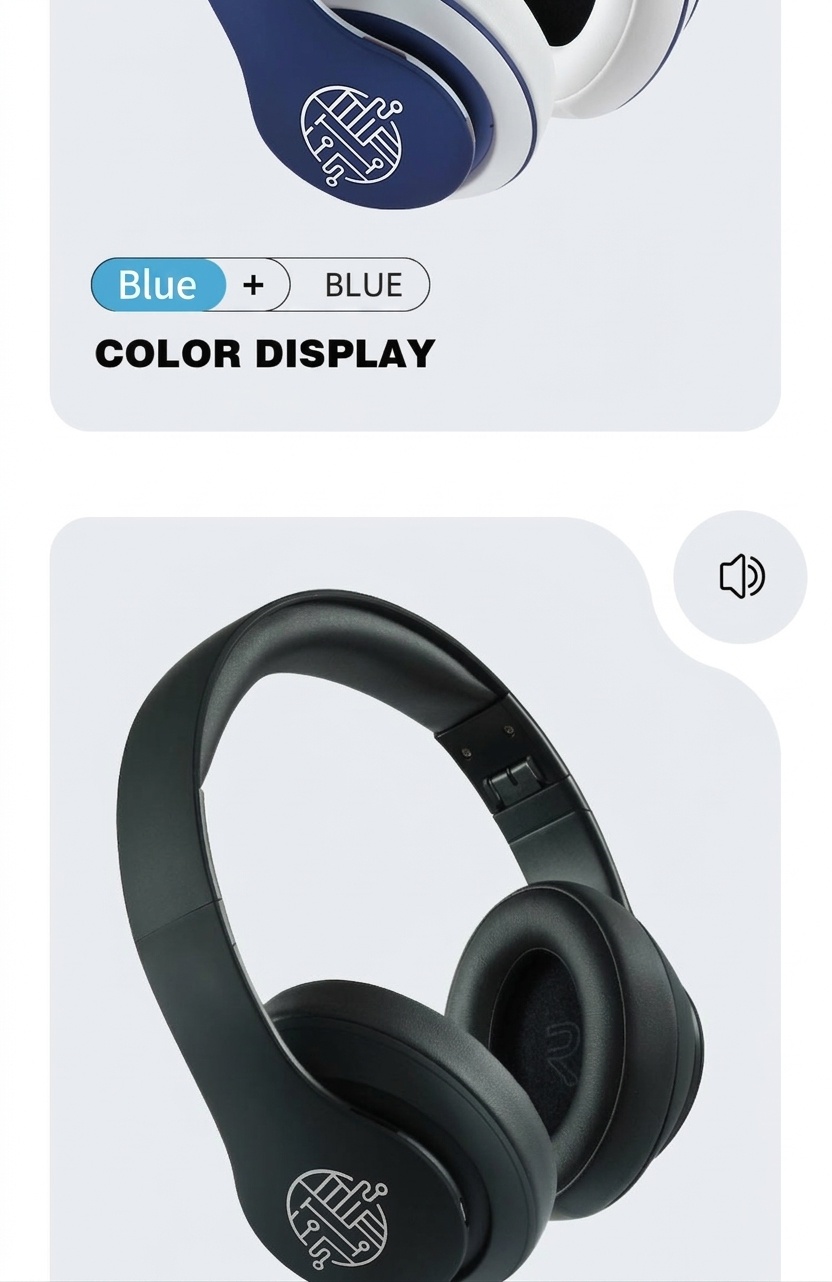 E351 Comfort-Fit Wireless Over-Ear Headphones, Bluetooth 5.0, 40mm Drivers, 10H Playtime