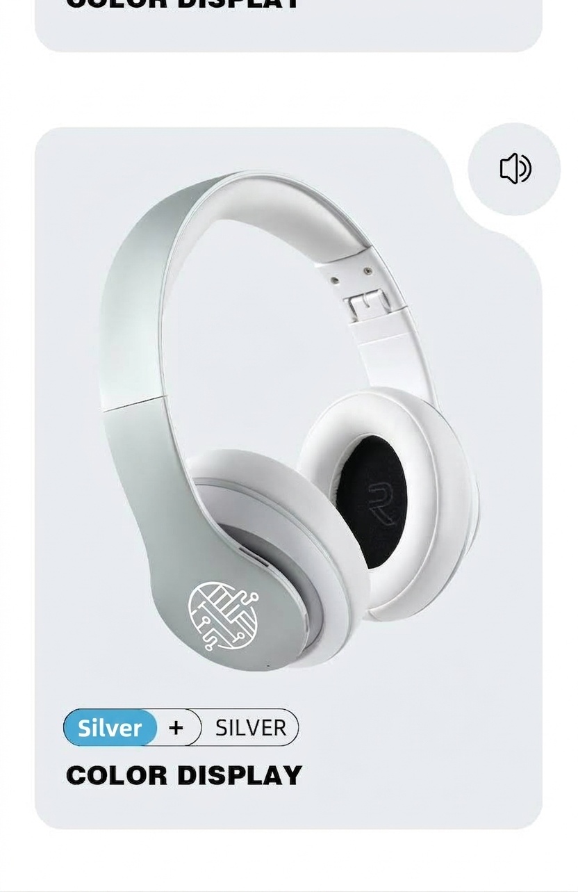 E351 Comfort-Fit Wireless Over-Ear Headphones, Bluetooth 5.0, 40mm Drivers, 10H Playtime