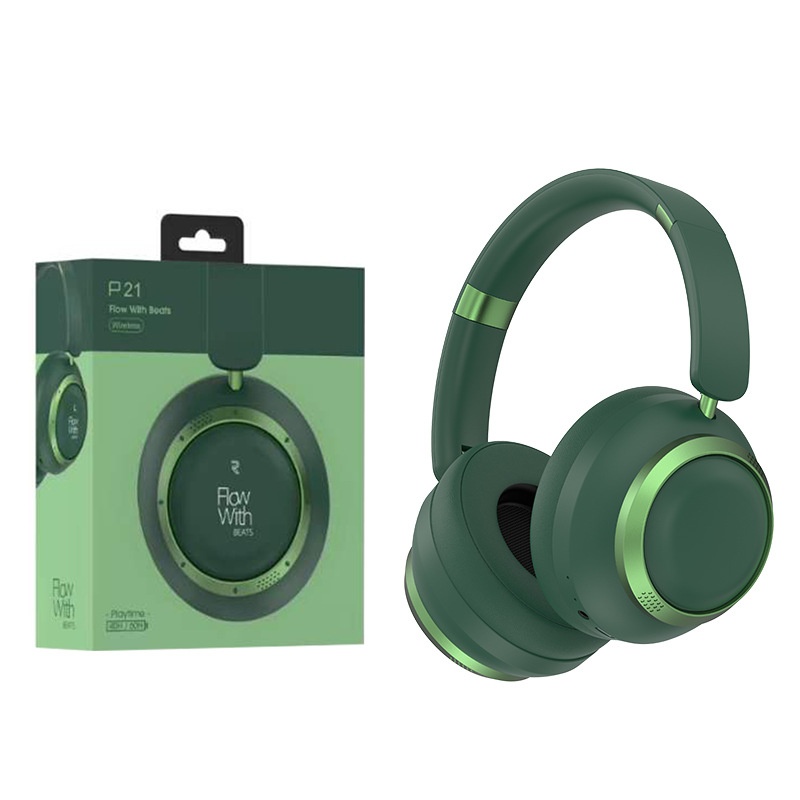 P21 HiFi Stereo Wireless Over-Ear Headphones, Bluetooth 6.0, 40mm Drivers, 8H Playtime