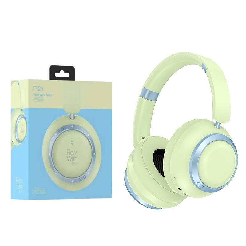 P21 HiFi Stereo Wireless Over-Ear Headphones, Bluetooth 6.0, 40mm Drivers, 8H Playtime