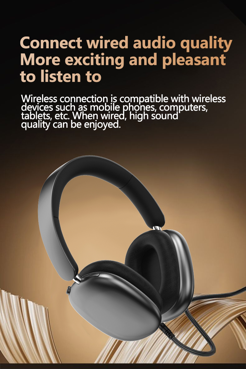Wireless Over-Ear Noise-Canceling Bluetooth Headphones