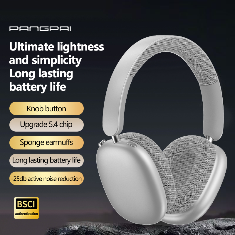 Wireless Over-Ear Noise-Canceling Bluetooth Headphones