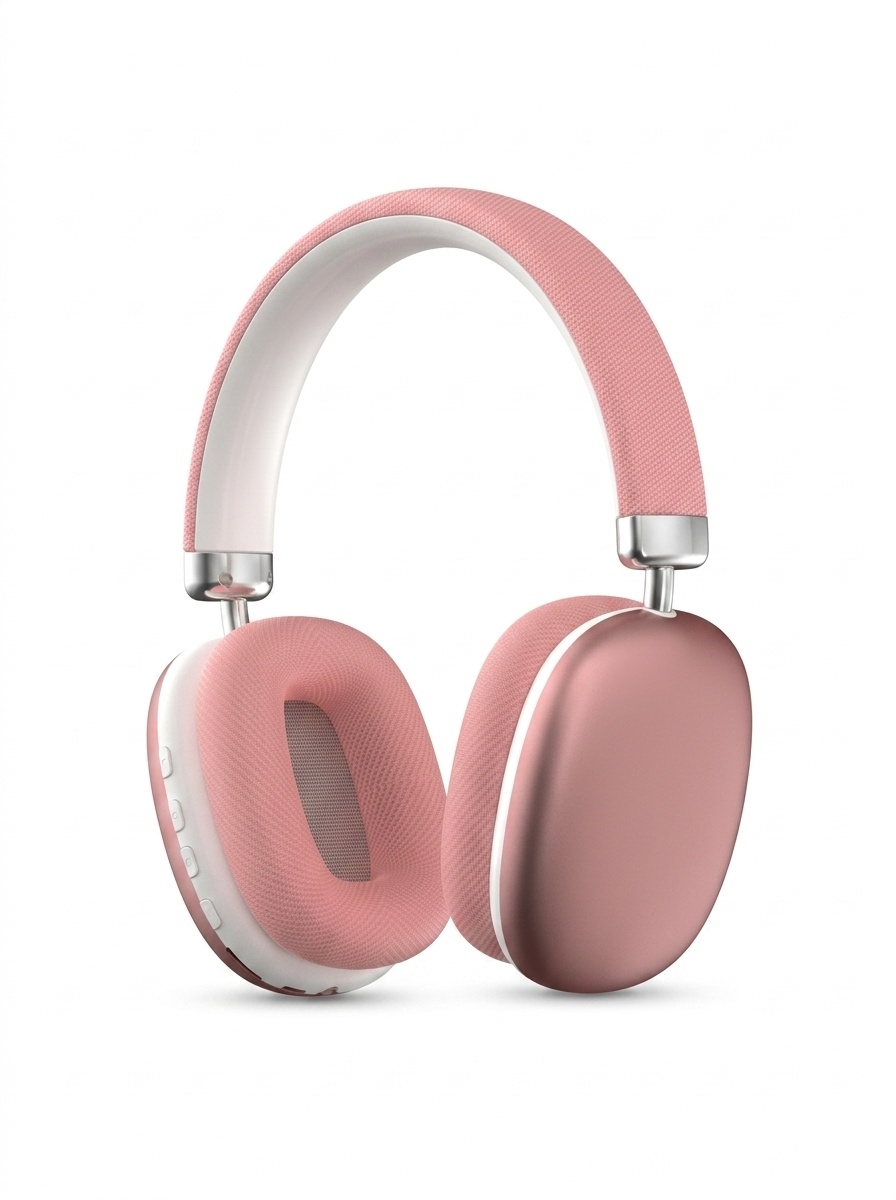 Wireless Over-Ear Headphones with Mesh Ear Cushions