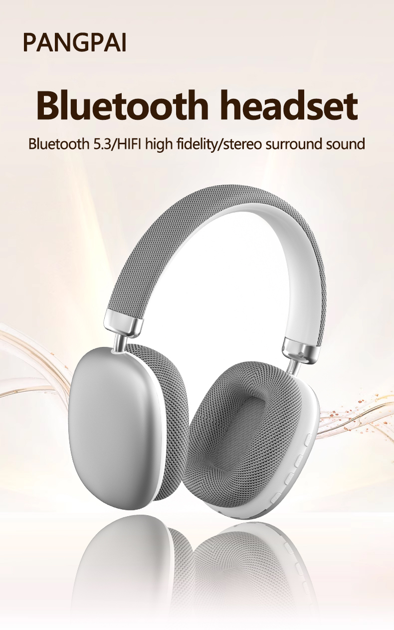 Wireless Over-Ear Headphones with Mesh Ear Cushions