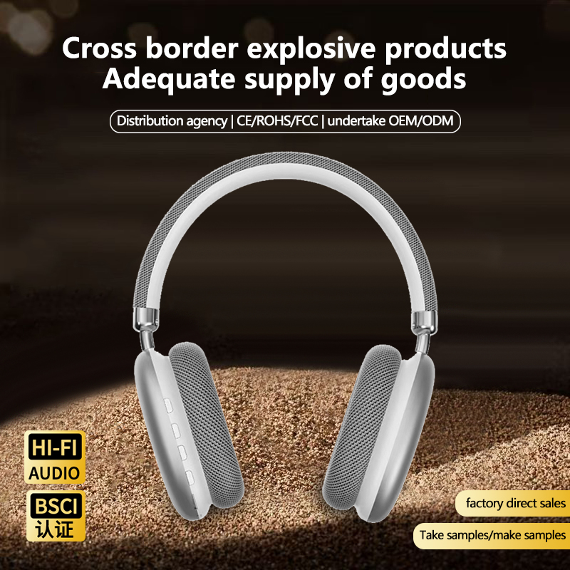 Wireless Over-Ear Headphones with Mesh Ear Cushions