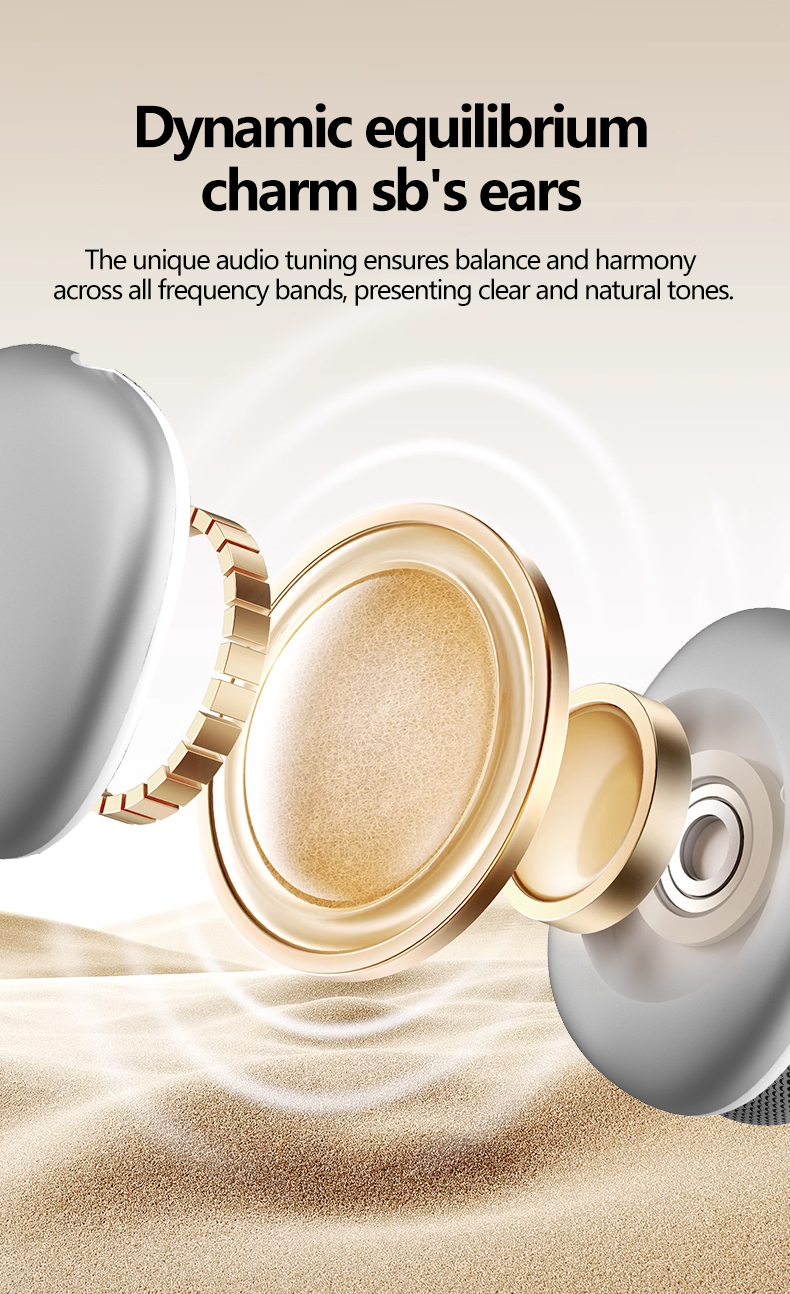 Wireless Over-Ear Headphones with Mesh Ear Cushions