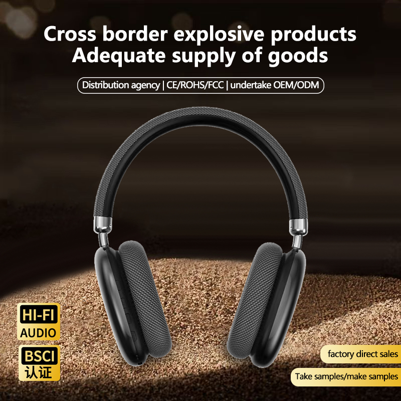 Wireless Over-Ear Headphones with Mesh Ear Cushions