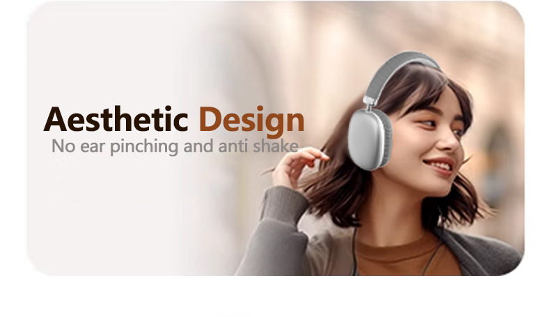 Wireless Over-Ear Headphones with Mesh Ear Cushions