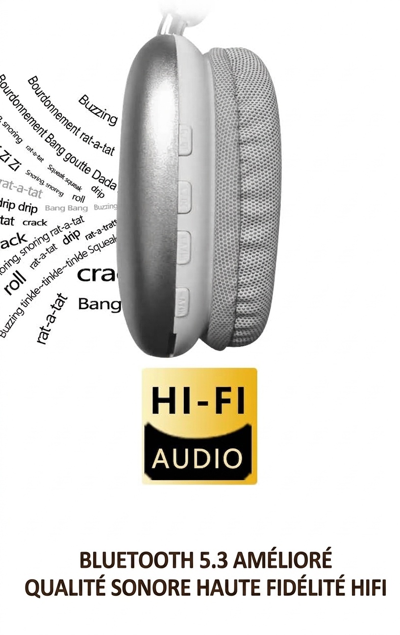 Wireless Over-Ear Headphones with Mesh Ear Cushions