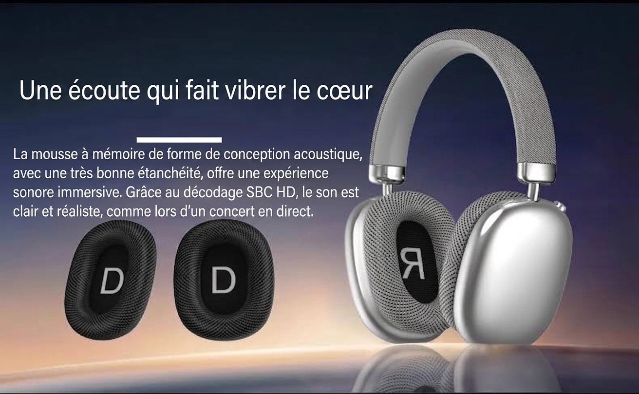 P959 Wireless Bluetooth Over-Ear Headphones